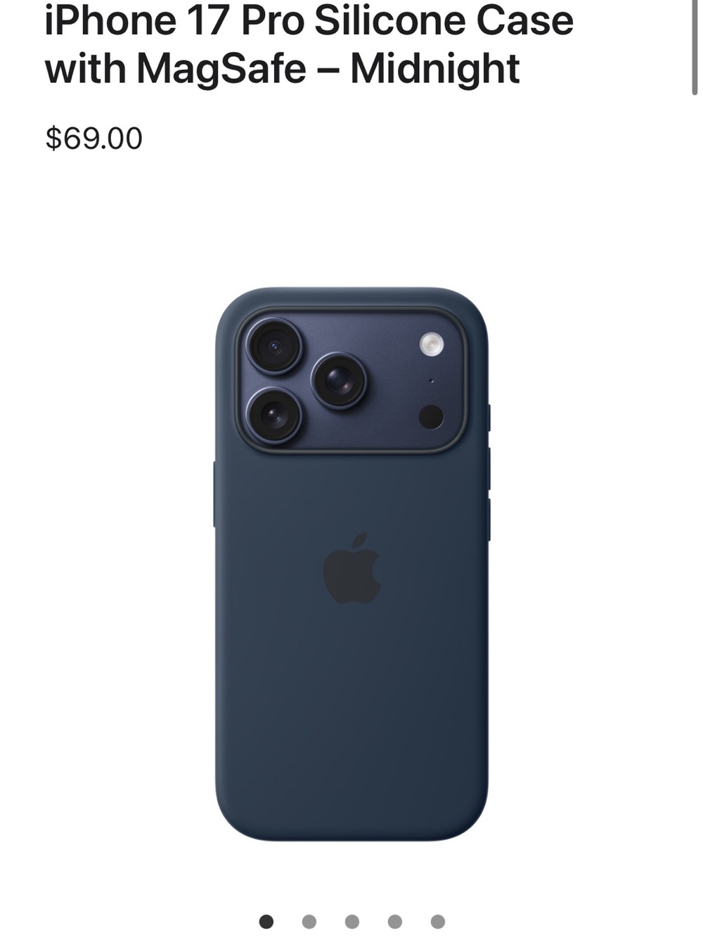 Apple iPhone Silicone Case with MagSafe - Midnight Blue